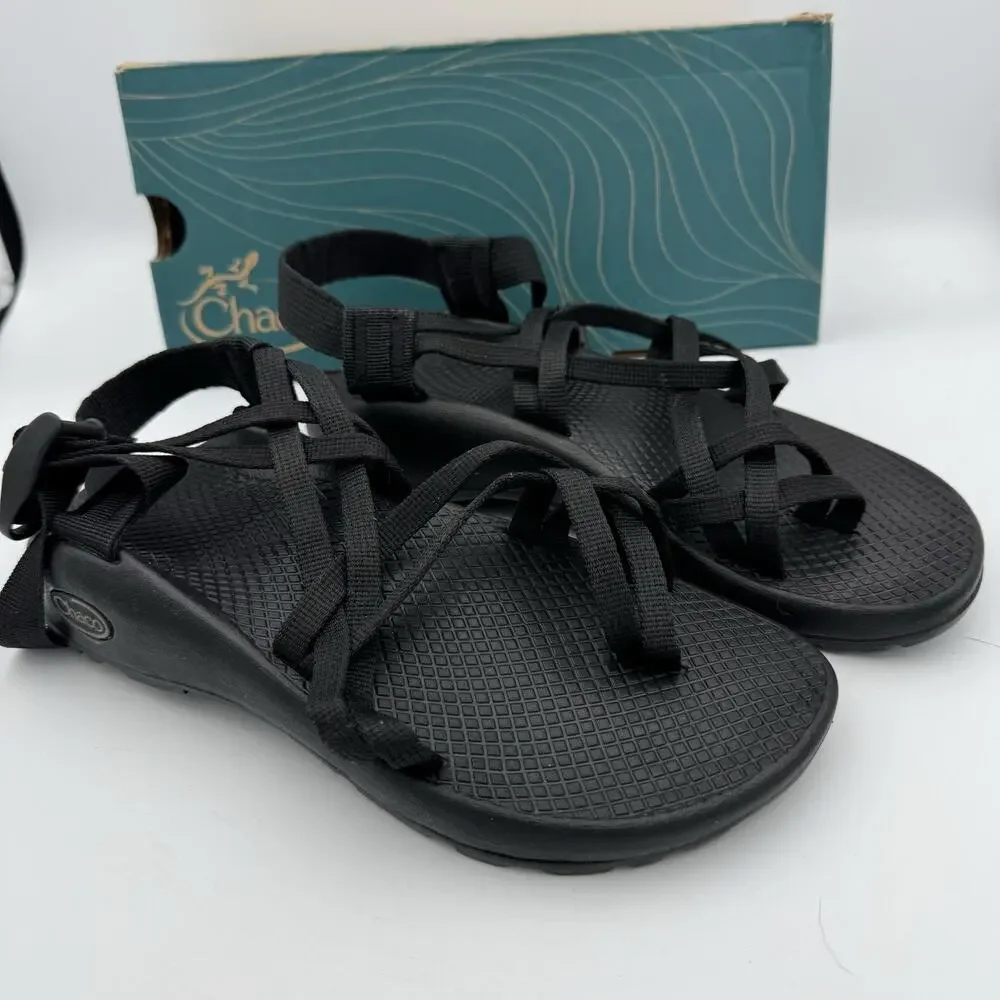Chaco Sandals Womens 6 ZX/2 Black Cloud Dual Adjustable Straps Cushioned Sport